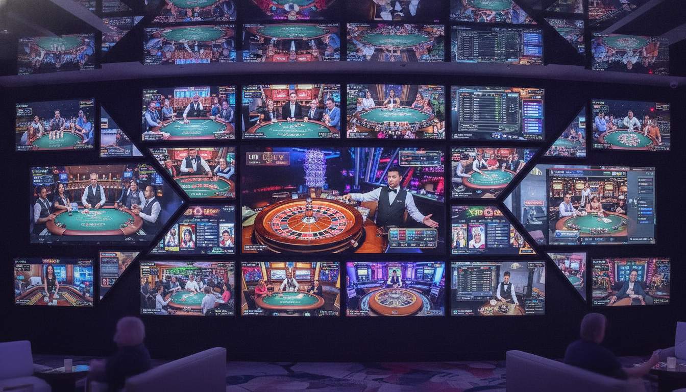 Variety of live casino games